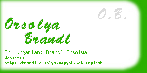 orsolya brandl business card